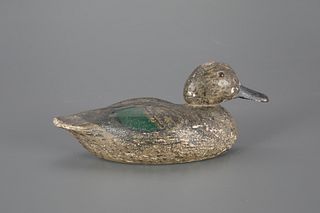 Green-Winged Teal Decoy by Amiel Garibaldi (1908-1993)