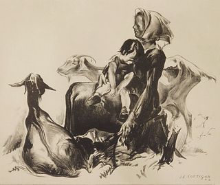 John E. Costigan (1888-1972) lithograph