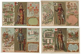 Lot of 11 Trade Cards with Playing Cards.