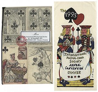 Lot of Six International Playing-Card Society Convention Items.