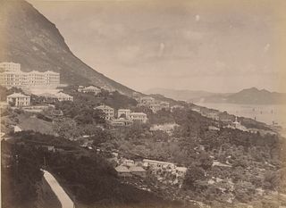 HONG KONG.  View of Hong Kong and the Peak viewed from the East. C1890