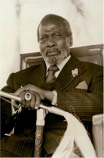 SALGADO SEBASTIAO. President Jomo Kenyata. c1964