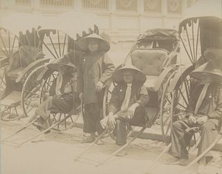 TONKIN. Saigon Taxiped Drivers c1890