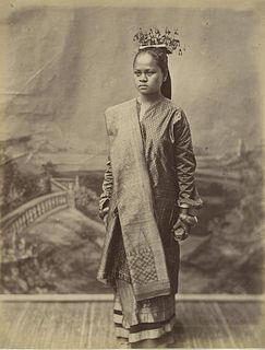 INDONESIA.  Wealthy Beauty from Indonesia, c1870