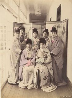 JAPAN.  Ladies of Yoshiwara at No 9. c1880