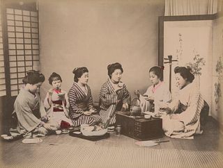JAPAN.  Mealtime in Japan. C1880