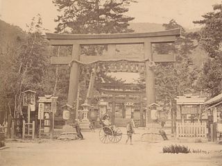JAPAN.  Munendniya Temple, Kioto, c1880