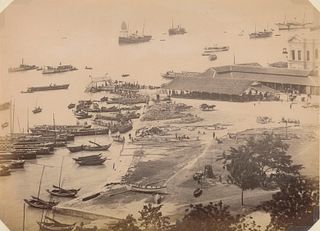 MALAYSIA. View of the Harbour in Penang. c1870