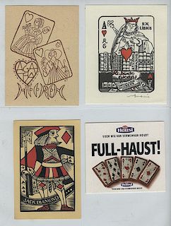 Album of Over 370 Pieces of Playing Card Ephemera.