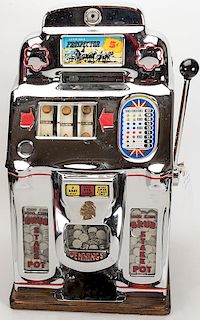 O.D. Jennings & Co. 5 Cent Prospector Slot Machine.