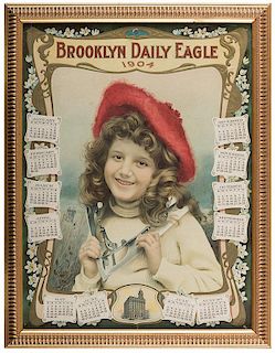 Brooklyn Daily Eagle Embossed 1904 Calendar.