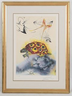 Salvador Dali, The Mock Turtle's Story, Lithograph. 