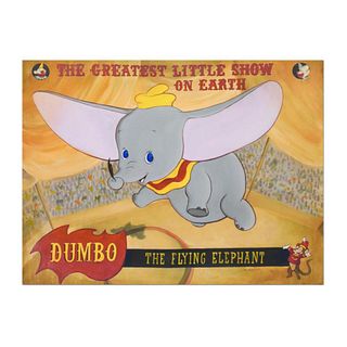 Tricia Buchanan-Benson, "Big Top Dumbo" Limited Edition on Gallery Wrapped Canvas from Disney Fine Art, Numbered and Hand Signed with Letter of Authen