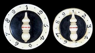 Pair of Ivory Whist Markers with Ivory Pointers.