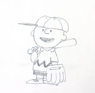 Original Drawing Charlie Brown by Iconic  Animator