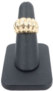 14k Dome Yellow Gold  Ring