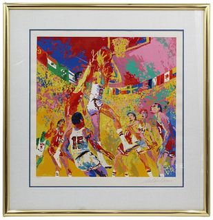 LeRoy Neiman Serigraph "Olympic Basketball"