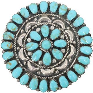 Sterling Turquoise Pin/ Pendant