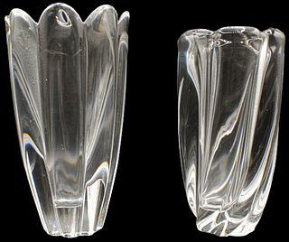 (2) Crystal Orrefors Vases