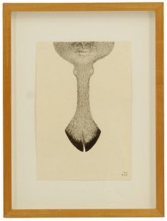 Meret Oppenheim 1967 Surrealist Lithograph