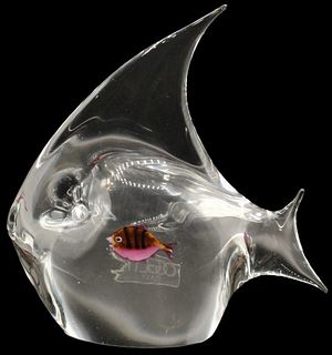 Italian Oggetti Murano Glass Fish