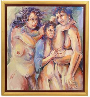 Kathleen Carillo Original O/C Nude Expressionism