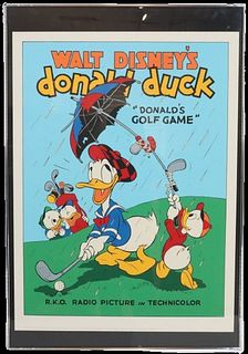Disney Donald Duck Poster 'Donald's Golf Game'