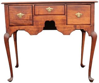 18th Century New England Queen Anne Style Lowboy