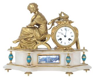 Antique French Gilt Ormulu Mantle Clock