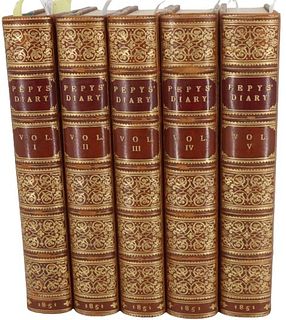 Diary of Samuel Pepys, Five Volumes 1851