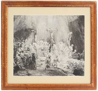 After Rembrandt 17th c. Etching