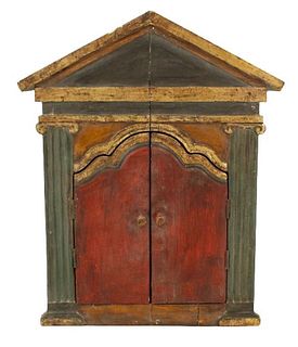 Antique Wooden House / Shrine Cabinet