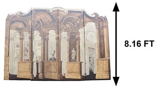 Maitland-Smith Neoclassical Four Panel Screen