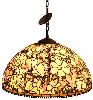 Dale Tiffany Stained Glass Hanging Ceiling Dome