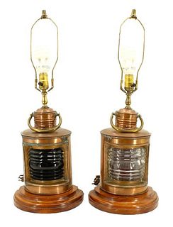 Railroad / Ship Lamp Transitioned to Table Lamps