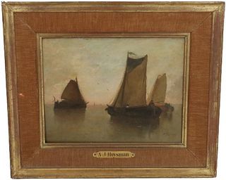 A.J. Huysman, Oil on Board