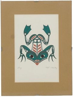 Pat Wesley (B 1930) Haida, Lithograph