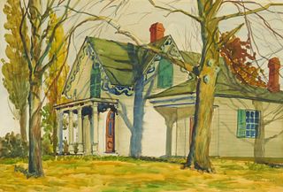 Lawrence Blazey (1902-1999) watercolor