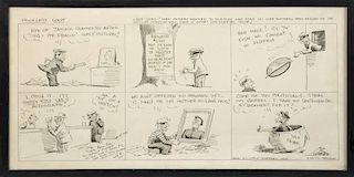 WILL B. JOHNSTONE COMIC STRIP INSCRIBED TO GYPSY ROSE LEE