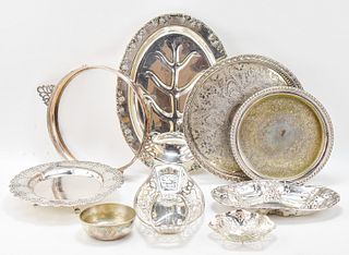SILVERPLATE PLATTERS & MORE