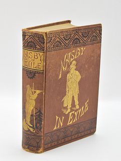 FIRST EDITION NASBY IN EXILE BY DAVID LOCKE