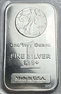 Highland Mint Walking Liberty Design 1 ozt .999 Silver Bar
