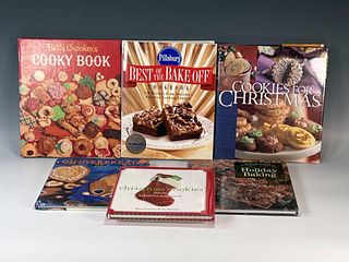 6 COOKBOOKS ON COOKIES, CHRISTMAS COOKIES AND GINGERBREAD, 