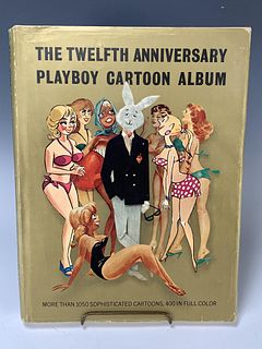 THE TWELFTH ANNIVERSARY PLAYBOY CARTOON ALBUM HCDJ 1965.