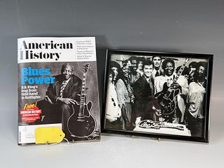 BB KING AMERICAN HISTORY COVER & PHOTO WITH DICK CLARK
