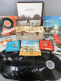 LOT OF VARIOUS OLD RECORDS SPORTS GERMAN