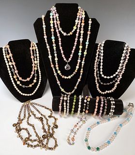 LOT OF BEAD JEWELRY STERLING AND PEARL