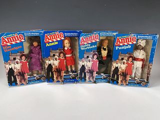 4 KNICKERBOXKER THE WORLD OF ANNIE DOLLS IN BOX