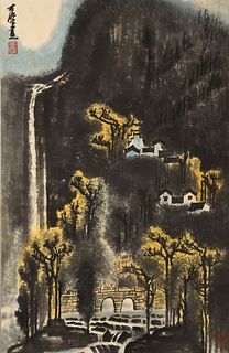 Attributed to Li Keran, Chinese Landscape Painting