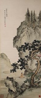 Attributed to Chen Shaomei, Chinese Listening to The Spring Painting